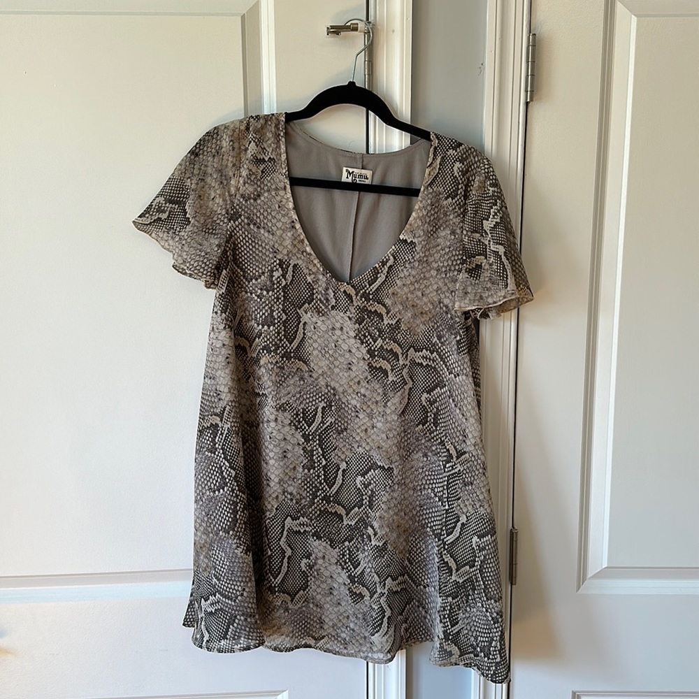 Snake print sundress